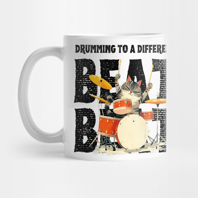 Cool Cat Drummer - Drumming to a Different Beat by Eine Creations